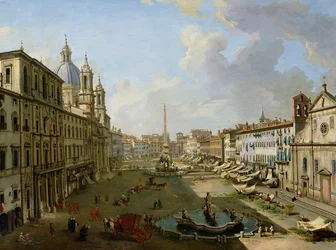 Die Piazza Navona in Rom